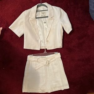 Abercrombie matching linen set! New with tags